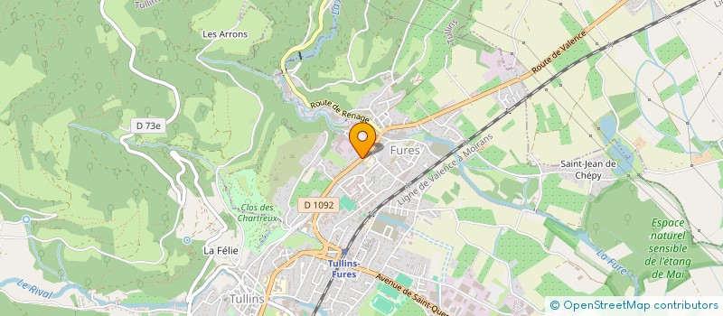 localisation de l'entreprise MONSIEUR JUSTIN AMEDEDJISSO  TULLINS