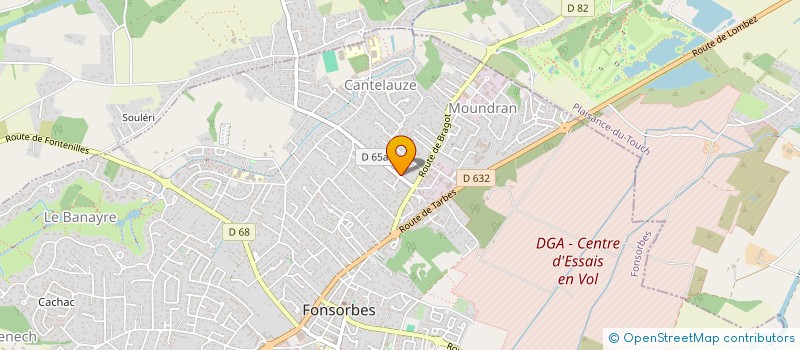 localisation de l'entreprise MONSIEUR JUSTIN BATAILLE  FONSORBES