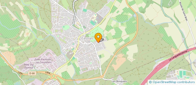 localisation de l'entreprise MONSIEUR JUSTIN BAUDASSE  CASTRIES