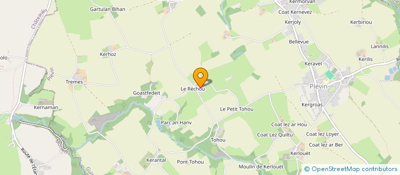 localisation de l'entreprise MONSIEUR JUSTIN BEALE  PLEVIN