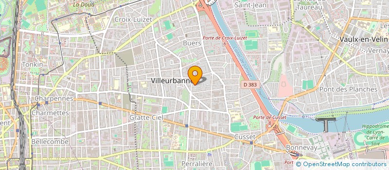 localisation de l'entreprise MONSIEUR JUSTIN BEL  VILLEURBANNE