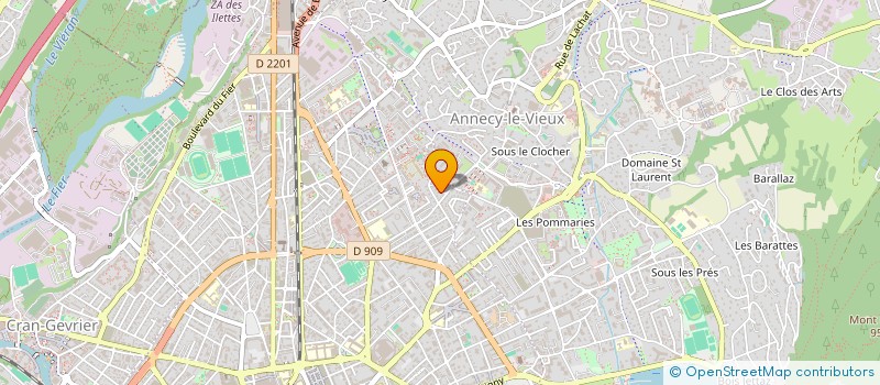 localisation de l'entreprise MONSIEUR JUSTIN BEURRIER à ANNECY