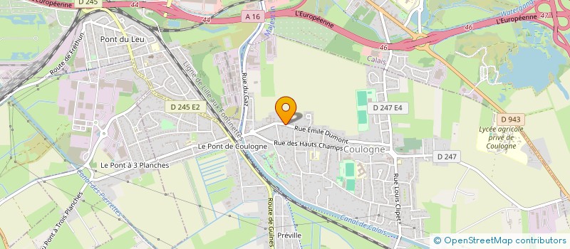 localisation de l'entreprise MONSIEUR JUSTIN BOCQUET  COULOGNE