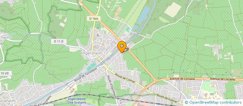 localisation de l'entreprise MONSIEUR JUSTIN BOHN  INGERSHEIM