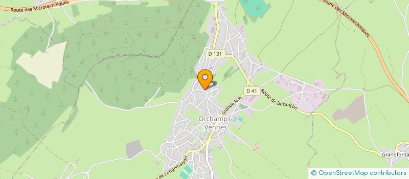 localisation de l'entreprise MONSIEUR JUSTIN BOILEAU  ORCHAMPS-VENNES