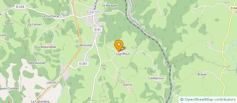 localisation de l'entreprise MONSIEUR JUSTIN BONHOURE à CAYROLS