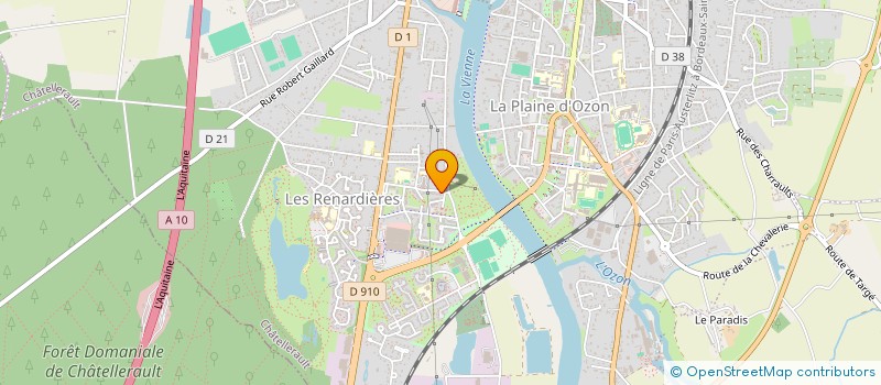 localisation de l'entreprise MONSIEUR JUSTIN CARMONA  CHATELLERAULT