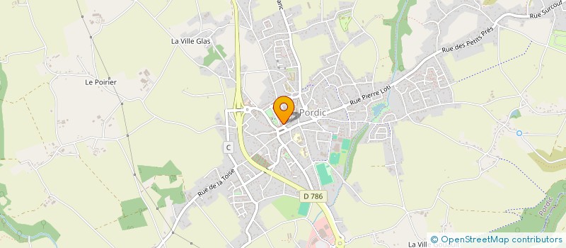 localisation de l'entreprise MONSIEUR JUSTIN CAVELAN  PORDIC