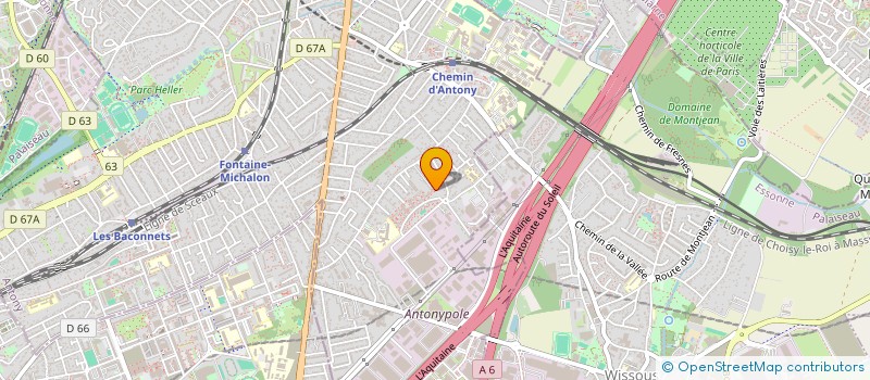 localisation de l'entreprise MONSIEUR JUSTIN CHESNEAU à ANTONY