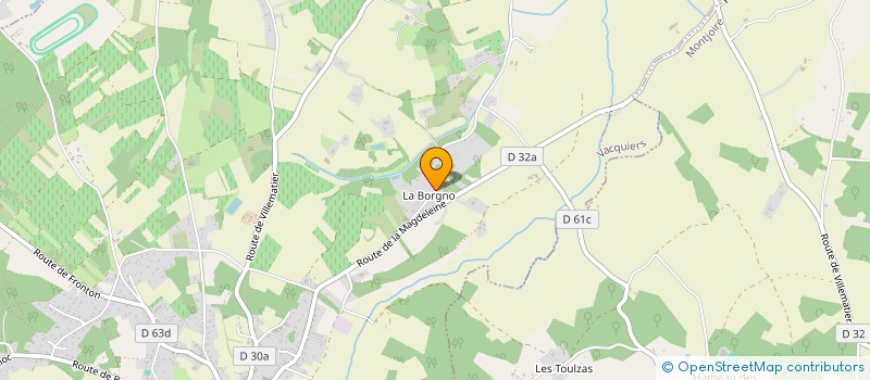 localisation de l'entreprise MONSIEUR JUSTIN CHURCH  VACQUIERS