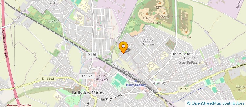 localisation de l'entreprise MONSIEUR JUSTIN COURILLEAU à BULLY-LES-MINES