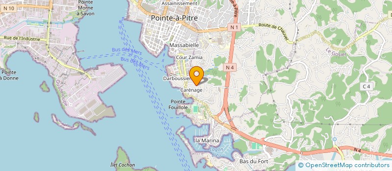 localisation de l'entreprise MONSIEUR JUSTIN CREANTOR à LES ABYMES