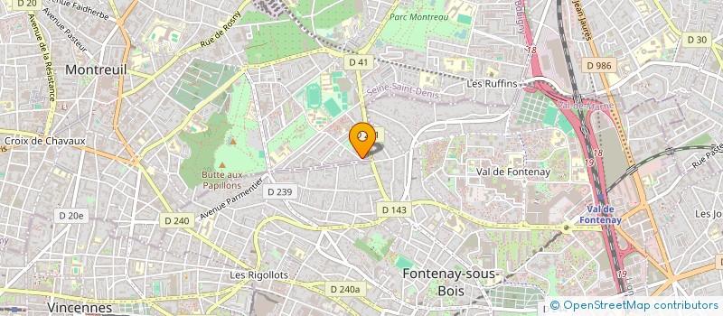 localisation de l'entreprise MONSIEUR JUSTIN DADJE à MONTREUIL