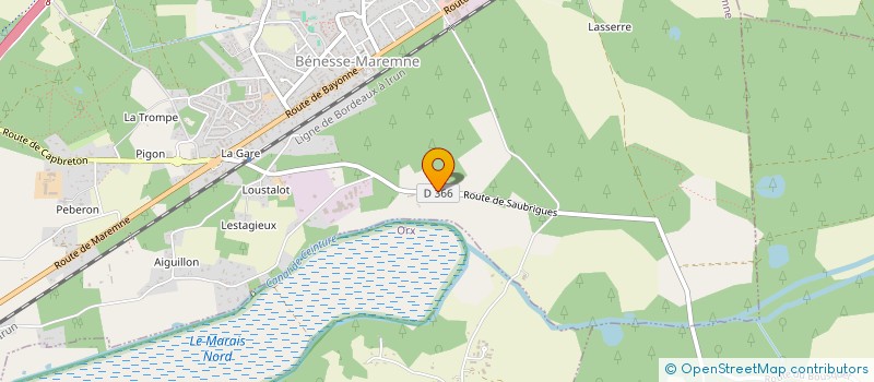 localisation de l'entreprise MONSIEUR JUSTIN DANNE  BENESSE-MAREMNE