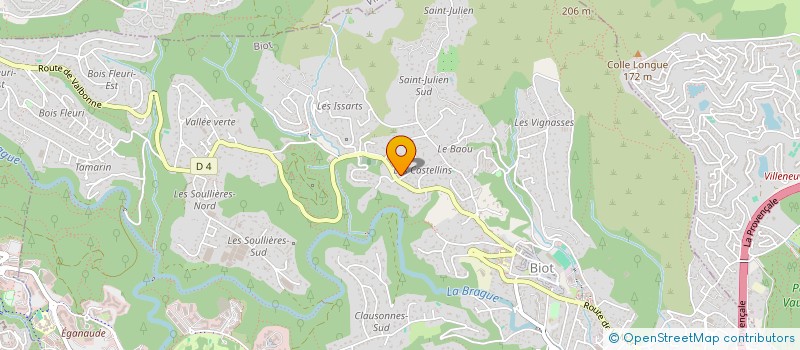 localisation de l'entreprise MONSIEUR JUSTIN DELAUP  BIOT