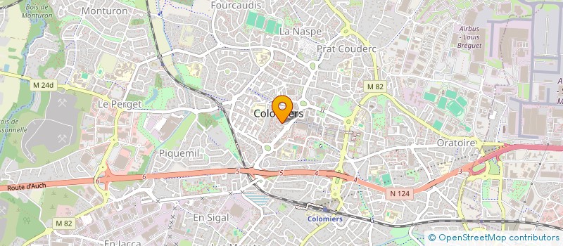 localisation de l'entreprise MONSIEUR JUSTIN DEMBLON à COLOMIERS