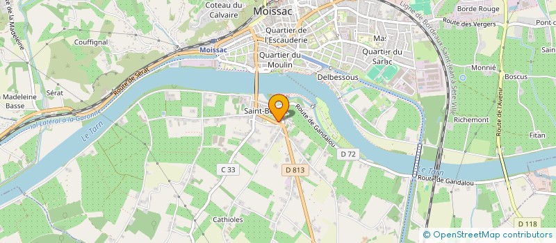 localisation de l'entreprise MONSIEUR JUSTIN DENIS  ST PAUL D ESPIS