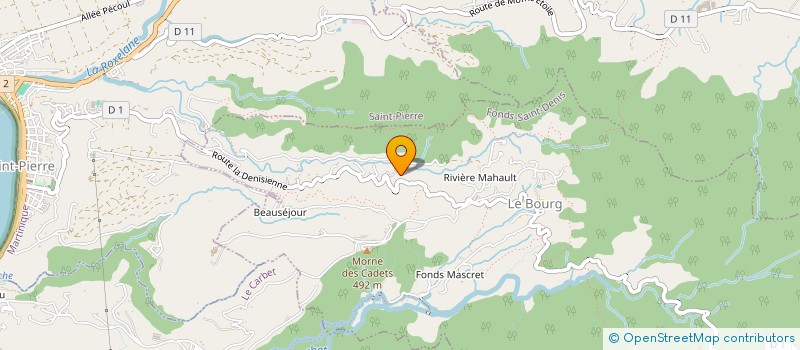 localisation de l'entreprise MONSIEUR JUSTIN ERIN  FONDS-SAINT-DENIS