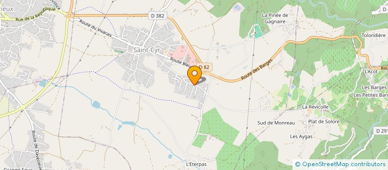 localisation de l'entreprise MONSIEUR JUSTIN GAILLARD  SAINT-CYR