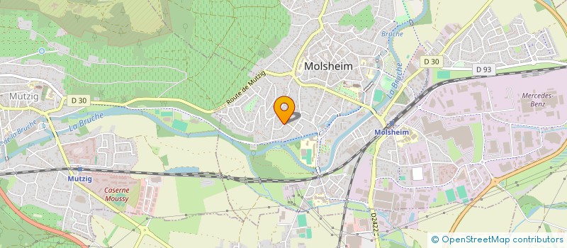 localisation de l'entreprise MONSIEUR JUSTIN GRISLIN  MOLSHEIM