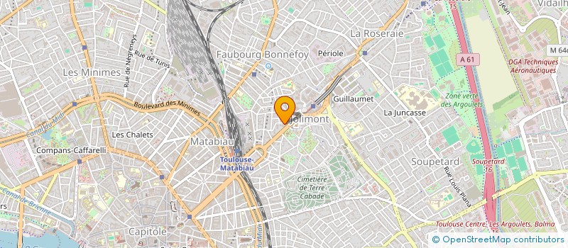 localisation de l'entreprise MONSIEUR JUSTIN GUIBERT à TOULOUSE