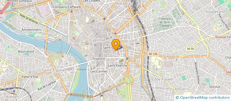 localisation de l'entreprise MONSIEUR JUSTIN GUIRAUD à TOULOUSE