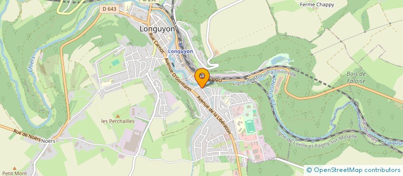 localisation de l'entreprise MONSIEUR JUSTIN HEINZELMANN  LONGUYON