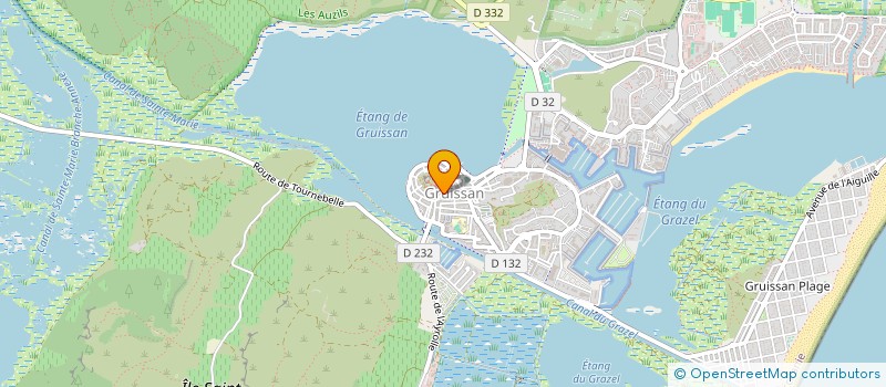 localisation de l'entreprise MONSIEUR JUSTIN HELENA  GRUISSAN