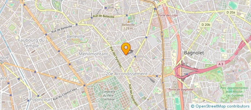 localisation de l'entreprise MONSIEUR JUSTIN HOOD  PARIS