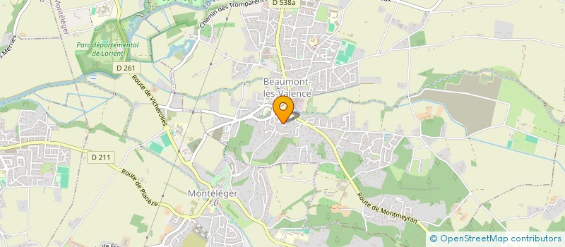 localisation de l'entreprise MONSIEUR JUSTIN JEAN  BEAUMONT-LES-VALENCE