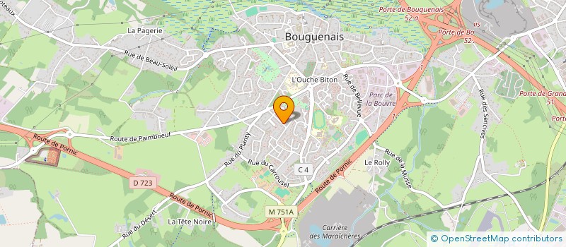 localisation de l'entreprise MONSIEUR JUSTIN JOUANNEAU  BOUGUENAIS