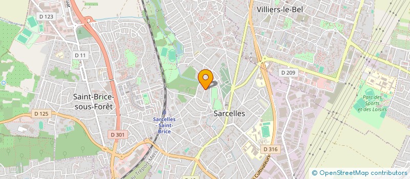 localisation de l'entreprise MONSIEUR JUSTIN KAKPOSSA-SANUSI à SARCELLES