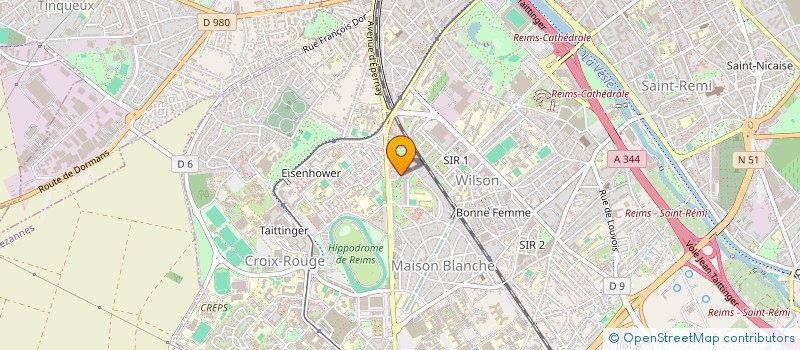 localisation de l'entreprise MONSIEUR JUSTIN KOLB  REIMS