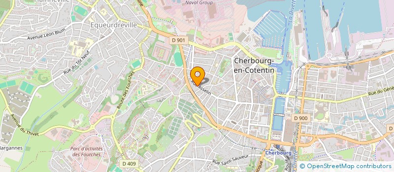 localisation de l'entreprise MONSIEUR JUSTIN LAFAYE  CHERBOURG-EN-COTENTIN