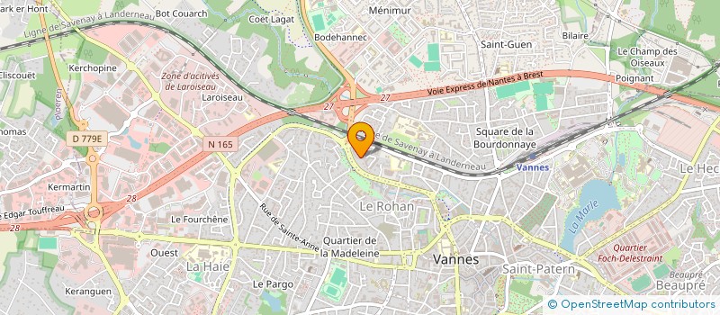 localisation de l'entreprise MONSIEUR JUSTIN LAGADEC à VANNES