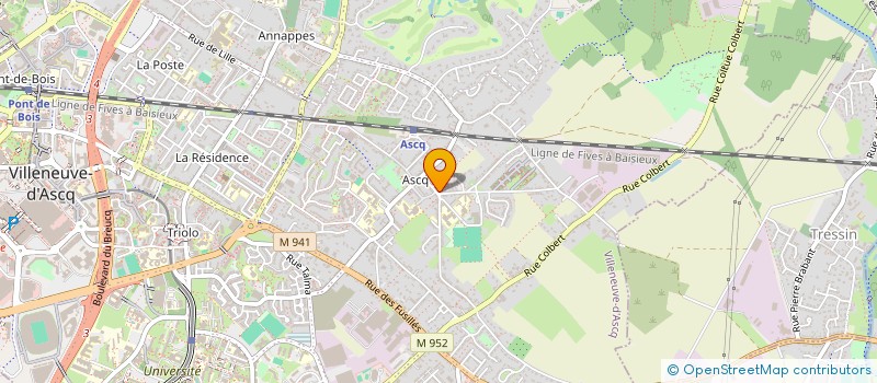 localisation de l'entreprise MONSIEUR JUSTIN LAURIDANT à VILLENEUVE-D'ASCQ