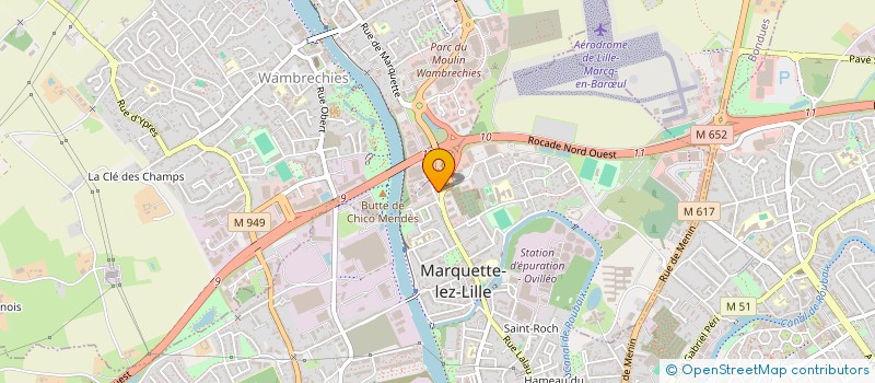 localisation de l'entreprise MONSIEUR JUSTIN LAUWERIER  MARQUETTE-LEZ-LILLE