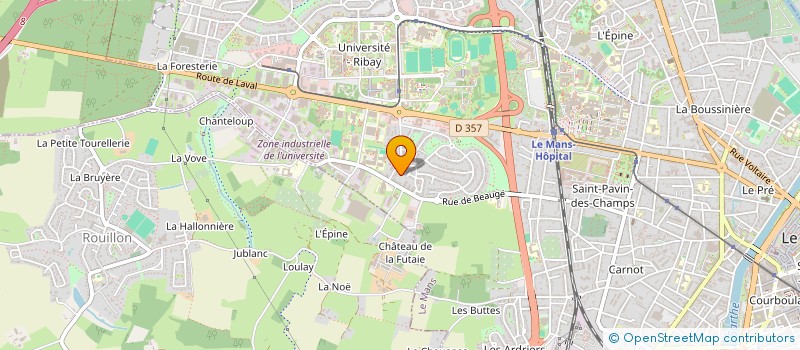 localisation de l'entreprise MONSIEUR JUSTIN LECHERBAULT  LE MANS