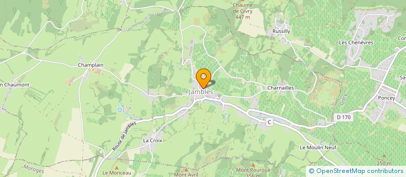 localisation de l'entreprise MONSIEUR JUSTIN LELOUP  JAMBLES