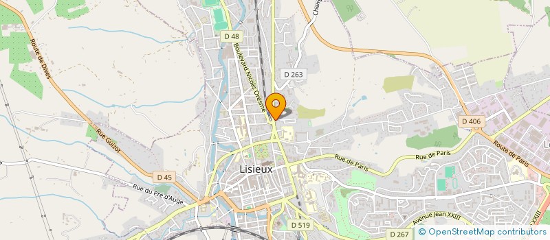 localisation de l'entreprise MONSIEUR JUSTIN LERENDU  LISIEUX