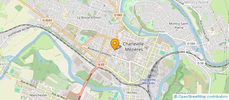 localisation de l'entreprise MONSIEUR JUSTIN LESIEUR à CHARLEVILLE-MEZIERES