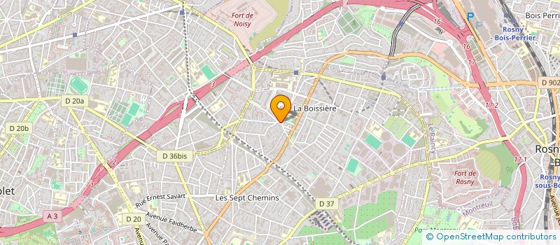 localisation de l'entreprise MONSIEUR JUSTIN MATRINGE  MONTREUIL