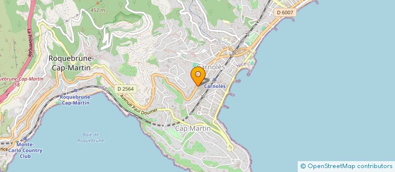 localisation de l'entreprise MONSIEUR JUSTIN MCKENNA  ROQUEBRUNE-CAP-MARTIN