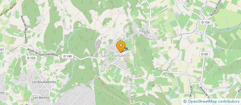 localisation de l'entreprise MONSIEUR JUSTIN MICHAUD  SAINT-PANTALEON