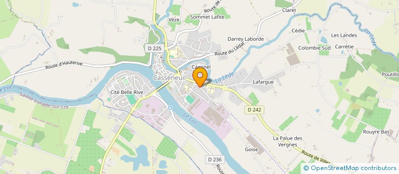 localisation de l'entreprise MONSIEUR JUSTIN MORGAN  CASSENEUIL