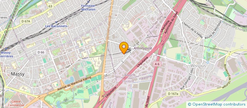 localisation de l'entreprise MONSIEUR JUSTIN NAWE à ANTONY