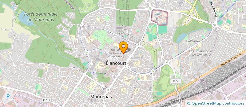 localisation de l'entreprise MONSIEUR JUSTIN NGANYOU TAMO  ELANCOURT