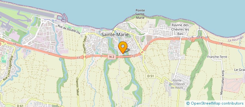 localisation de l'entreprise MONSIEUR JUSTIN NOUMEDOR  SAINTE-MARIE