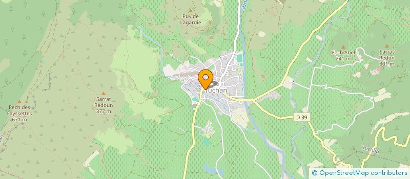 localisation de l'entreprise MONSIEUR JUSTIN RAYNAUD  TUCHAN