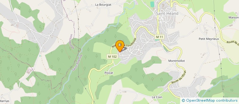 localisation de l'entreprise MONSIEUR JUSTIN REYMOND  SAINT-HEAND